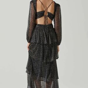 Elegant Black Glitter Dress